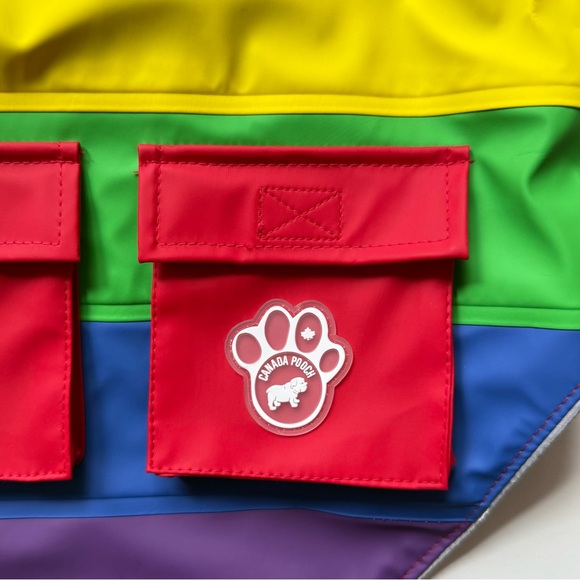 Canada Pooch Torrential Tracker Dog Jacket - Rainbow - Size 16 - Picture 8 of 16